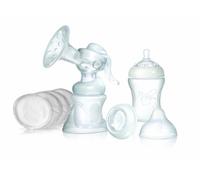 Kit Manual Breast Pump With 2 Feeding Bottles 1 Cover 12 Nursing Pads