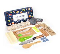 Kit Master At home Sushi Making Kit for Beginners and Pros - All in One Set - Easy to Use - Promotes Healthy Eating and Perfect Gifts for People Who Love to Cook.