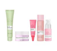 - Kit - Mini Travel Size Beauty - Foam Cleanser, Dew Drops, Pore-Tight Toner, Salicylic, (5 Count) PtZ253 (29x6x21cm)
