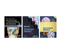 Kit Netter Atlas de Anatomia Humana + Guyton & Hall + Histologia Básica