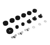 Kit Non Slip Felt Pad Set Wing Nuts Stand Sleeves Cymbal Washers Replacement AccessoriesBlack Ent AccessoriesBlack Felt Pad Set Cymbal WashersCymbal Stand Sleeves Wing NutsMetal (Black)