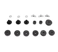 Kit Non Slip Felt Pad Set Wing Nuts Stand Sleeves Cymbal Washers Replacement AccessoriesBlack Ent AccessoriesBlack Felt Pad Set Cymbal WashersCymbal Stand Sleeves Wing NutsMetal (Grey)