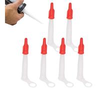 Kit Nozzle Tips - 6 Piece Set | Wear-resistant ABS Applicator Tips 10.4 x 1.3 cm - Durable, Reusable Nozzles For Precise Application Of Kit, Grout And Glue For DIY And Repair Pen