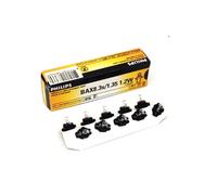 Kit Of 10 Dashboard Indicator Lights Philips BAX 12597 12V 1.2W BAX8.3S/1.35 T5