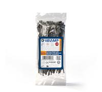 Kit of 100 Black Plastic Cable Ties - Professional Cable Ties 3.6x140 mm, Nylon 6.6, Highly Break-Resistant