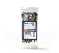 Kit of 100 Black Plastic Cable Ties - Professional Cable Ties 3.6x370 mm, Nylon 6.6, Highly Break-Resistant