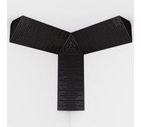 Kit of 3 sets of mini Bass Trap "WAVE-mini" and one set of "TRICUB-Wave" | Acoustic Foam with Perforated Laminated HDF Plate (Black, WAVE-m+cubWav)