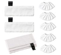 Kit of 5 Microfibre Replacement Cloths and 5 Microfibre Cloths, for SC5 SC3 Easy Fix Kärcher, Karcher Wipe, Karcher Microfibre Cleaning Cloth