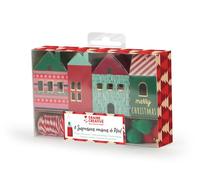 Kit of 8 Christmas House suspensions