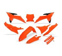 Free Shipping Complete UFO Plastic Kit With Fork Protectors - Orange