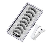 Kit Pestañas Magnéticas 8 Piezas Reutilizable | Extensiones Sin Pegamento con Aplicador | Pestañaas para DIY, Fácil Colocación, Look Natural y Cómodo parra Uso Diario o Eventos Especiales