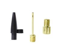 Kit Pump Adapter Nozzle Inflation Needle 3-in-1 for Balls and Bicycles | Plastic and Metal Parts, Cycling and Sports Use, Converts Valve Types for Balls and Mattresses