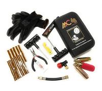 Kit Repair Tyres Motorcycle Puncture Repair Tyre Tubeless Car Scooter Quod 20 Strips + 3 Cartridge CO2 Inflator