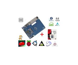 Kit Router Banana PI Dual Core 1GHz 5x Ethernet, WiFi + microSD Card 8GB with OS