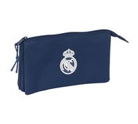 Safta Triple Pencil Case Real Madrid Femenino 22 x 3 x 12 cm for Children Navy