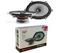 KIT SET FOR FOCAL ACCESS 570AC 570 AC 2 coaxial oval speakers 2-way 5 x 7" 13 x 18 cm 60 watt rms 120 watt max 4 ohm 88.65 db spl car, pair