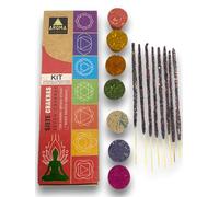 Kit Seven Chakras Aroma 7 Chakras - Incense Sticks and 7 Bombs Activated Defumation Eco Artisan - HOSTENATURA