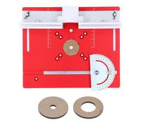 Kit Standard de tournage d'outils DIY, mini tourna 未处理 Router Table Insert Plate Aluminum Alloy Flip Board Woodworking Benches Router Table Plate for Routing Carving Milling(Rood)