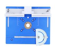 Kit Standard de tournage d'outils DIY, mini tourna 未处理 Router Table Insert Plate Aluminum Alloy Flip Board Woodworking Benches Router Table Plate for Routing Carving Milling(Blauw)