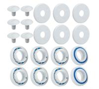 Kit to Restore For Polaris 280 and 180 Pool Cleaner Performance Includes 8 Wheel Hub Bearings 6 Screws and 6 Washers C60 C55 Models