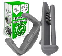 Kit Top Basket Platform and Rear Basket Cap for Dishwasher with Original Code 1887460100 481246279746 1880580400 481246279745 for Beko for Whirlpool for Ikea - Warranty 5 Years - ONIX TECH