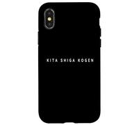 Kita Shiga Kogen Souvenirs/Ski Resorts Skier Modern Design Case for iPhone X/XS