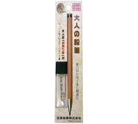 Kitaboshi 2.0mm Mechanical Pencil, Wooden Barrel, With Lead Sharpener, 1 B, Black Lead, 1ea (OTP-680NST), natural wood color w/sharpener