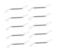 KITANDOVE 10pcs Spring Latch for Small Animal Cages Stainless Steel Clip for Securely Holding Water Bottles for Hamsters and Other Pets