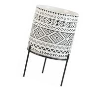 KITANDOVE 1pc Creative Fleshy Flower Pot Iron Rack Household Planter for and African Violets Container for Home Decor and Gardening Black White