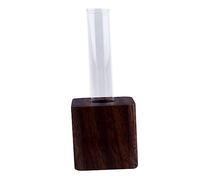 KITANDOVE 1pc Creative Hydroponic Glass Test Tube Flowerpot Base Japanese-style Dried Flower Vase for Home Decor Office and Tabletop Display