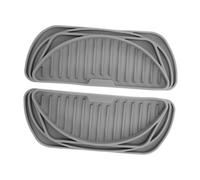 KITANDOVE 2pcs Grey Silicone Refrigerator Drip Tray Non-slip Water Dispenser Mat Drip Catcher for Kitchen and Fridge