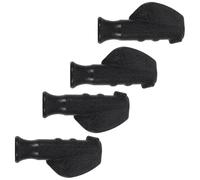 KITANDOVE 4pcs Black Grip Handles for Rolling Walkers Non-Slip Replacement Hand Grips for Wheelchair Accessories and Walking Sticks Enhanced Stability for Seniors and Mobility Aid Users