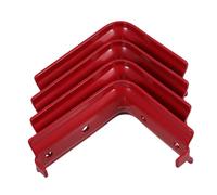 KITANDOVE 4pcs Fire Extinguisher Wall Mount Bracket Heavy Duty Metal Hanger for Secure Fire Safety Supports 6kg Short Side 9kg Long Side for Vehicles and Home Use Red Powder Coated Design