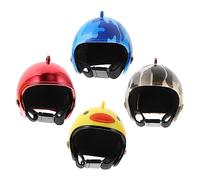 KITANDOVE 4pcs Pet Chicken Hat Chicken Helmets Safety Helmet for Birds Comfortable Material