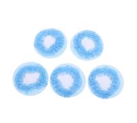 KITANDOVE 5pcs Blue Invisible Hair Nets for Bun Styling Ballet Hair Bun Nets Dancing Covers for Women and Accessories