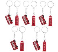 KITANDOVE 5sets Zinc Alloy Keychain Vintage Style British Element London Souvenir 2pcs*5