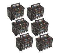 KITANDOVE 6pcs Boxes Retro Radio Shaped Candy Boxes Chic Dessert Storage Buckets for Themed Parties Events Stylish Multi Purpose present Containers for Treats Snacks