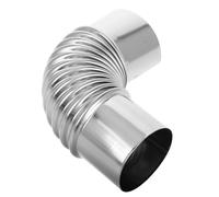 KITANDOVE 90degree Stainless Steel Elbow Pipe for Stove Chimney Flue Adapter Improved Combustion Efficiency for Outdoor Camping Stoves Heat Resistant Fireplace Accessory