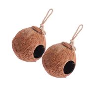 KITANDOVE Coconut Shell Nest for Birds Decorative Birdcage Hanging Bird Bed Resting Nest Natural Garden Decor