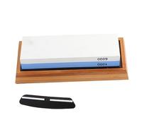 KITANDOVE Double Sided Sharpening Stone Grit with Non-Slip Base for Kitchen Whetstone Sharpener for Professional Cooks and Home Chefs