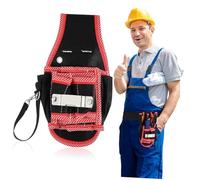KITANDOVE Fanny Pack Tool Bag Tool Belt Mechanic Tools Tool Kit Organizer Bag Electrician Tool Bag Tool Storage Bag Belt Tool Pouch Large Tool Bag Craftsman Tool Bag Red Polyester