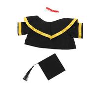 KITANDOVE Graduation Bear Outfit Graduation Cap Doll Graduation Suit Graduation Gown Only Graduation Outfit for Stuffed Animals Graduation Gown Outfit Cap and Gown Black Paper