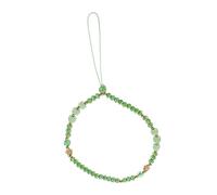 KITANDOVE Handmade Lanyard Decorative Charm Aesthetic Beaded Chain Green Crystal Charm Lost Wrist Strap Beads Lanyard Chain