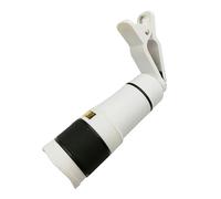 KITANDOVE Lens for Smartphone Monocular Lens with Clip Focal Imaging Quality Compatible with Mobile Phones White