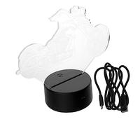 KITANDOVE Motorcycle Desk Lamp 3D Led USB Powered Night Light Acrylic Warm Light for Bedroom