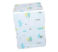 KITANDOVE Portable Washing Machine Cover Geometric Peva Protector for Laundry Machines Dust and Water Resistance for Front and Top Loading Washers