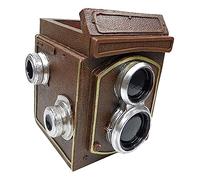 KITANDOVE Retro Camera Planter Vintage Flower Pot for Outdoor Resin Container