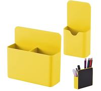 KITANIS Magnetic Pen Holder,2 Pack Magnetic Dry Erase Marker Holder with Generous Compartments,Strong Magnet Storage Marker Pen Pencil Organizer for Refrigerator,Whiteboard,Locker Accessories