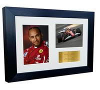Kitbags & Lockers 12x8 A4 2025 Lewis Hamilton Ferrari Autographed Signed Photo Photograph Picture Frame Racing Formula 1 F1 Poster Gift Triple G