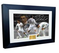 Kitbags & Lockers 12x8 A4 Christiano Ronaldo REAL MADRID CELEBRATION Signed Autographed Photo Photograph Picture Frame Football Soccer Poster Gift